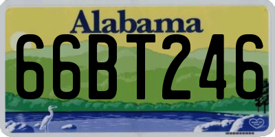 AL license plate 66BT246