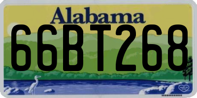 AL license plate 66BT268