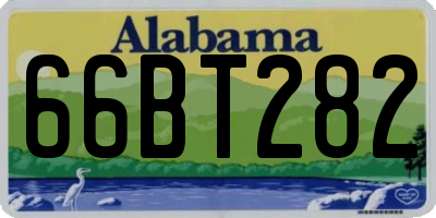 AL license plate 66BT282