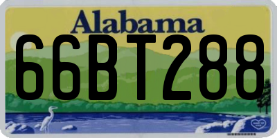 AL license plate 66BT288