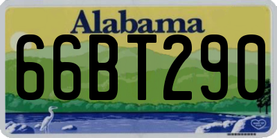AL license plate 66BT290