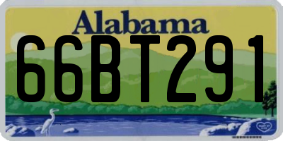 AL license plate 66BT291