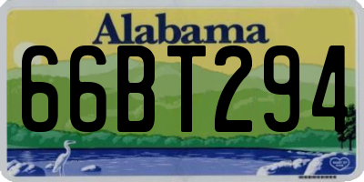 AL license plate 66BT294
