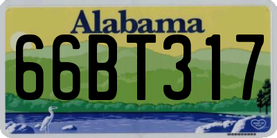 AL license plate 66BT317