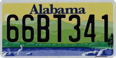 AL license plate 66BT341