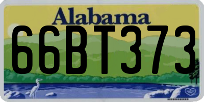 AL license plate 66BT373