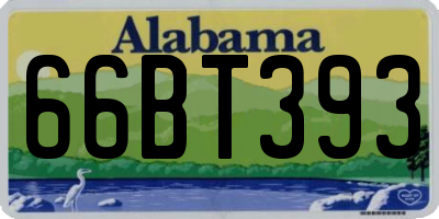 AL license plate 66BT393