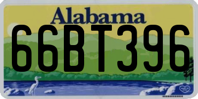 AL license plate 66BT396