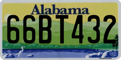 AL license plate 66BT432