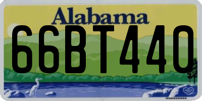 AL license plate 66BT440
