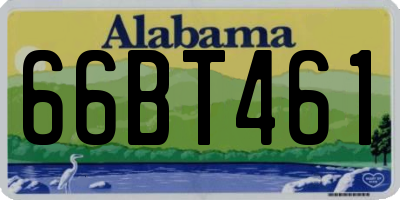 AL license plate 66BT461