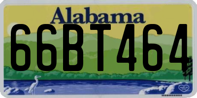 AL license plate 66BT464