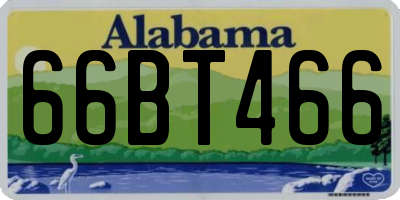 AL license plate 66BT466
