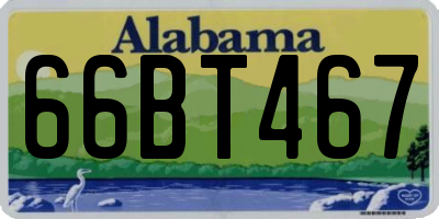 AL license plate 66BT467