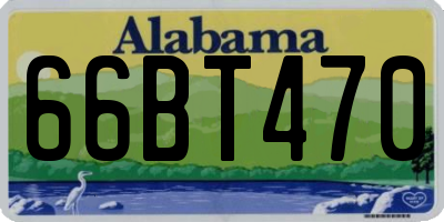 AL license plate 66BT470