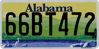 AL license plate 66BT472