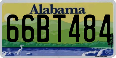 AL license plate 66BT484