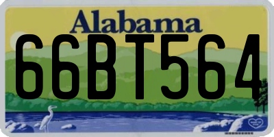 AL license plate 66BT564