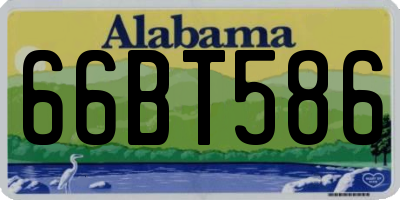 AL license plate 66BT586