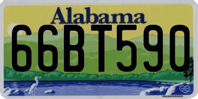 AL license plate 66BT590