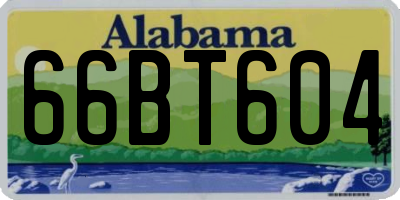 AL license plate 66BT604