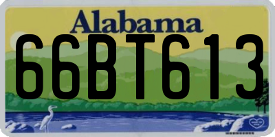 AL license plate 66BT613