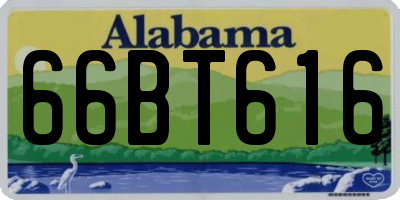 AL license plate 66BT616