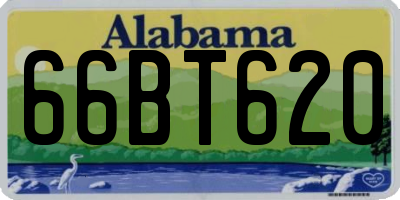 AL license plate 66BT620