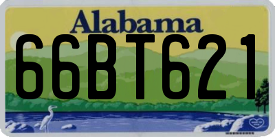 AL license plate 66BT621