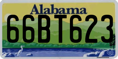 AL license plate 66BT623