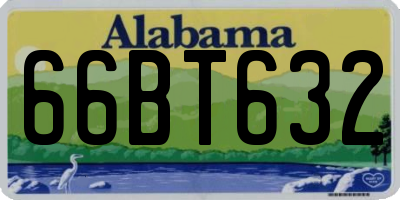 AL license plate 66BT632