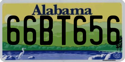 AL license plate 66BT656