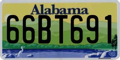 AL license plate 66BT691