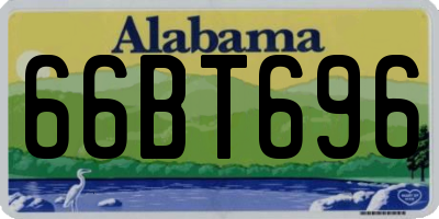 AL license plate 66BT696