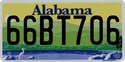 AL license plate 66BT706