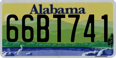 AL license plate 66BT741