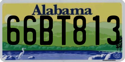 AL license plate 66BT813
