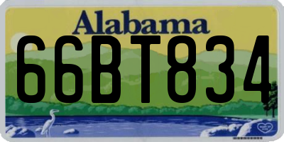 AL license plate 66BT834