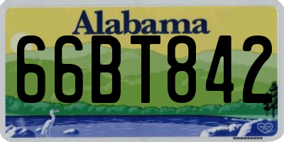 AL license plate 66BT842