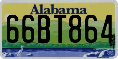 AL license plate 66BT864