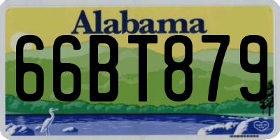 AL license plate 66BT879