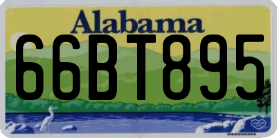 AL license plate 66BT895
