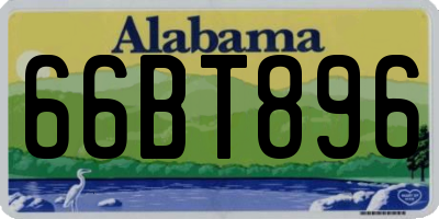 AL license plate 66BT896