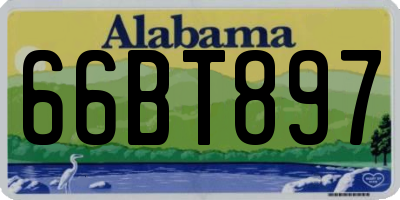 AL license plate 66BT897
