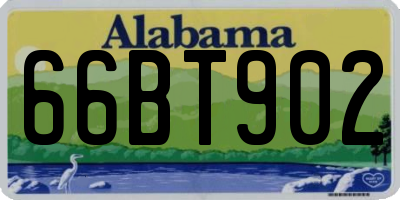 AL license plate 66BT902