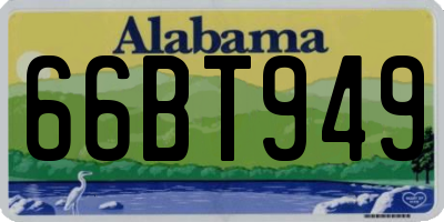 AL license plate 66BT949