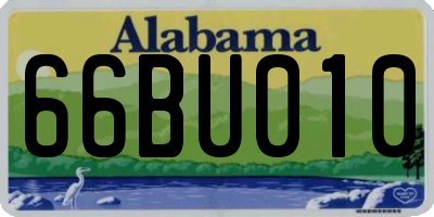 AL license plate 66BU010