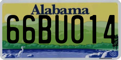 AL license plate 66BU014