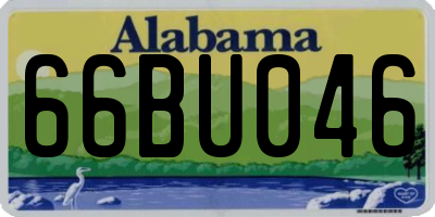 AL license plate 66BU046
