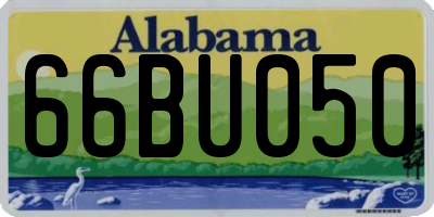 AL license plate 66BU050